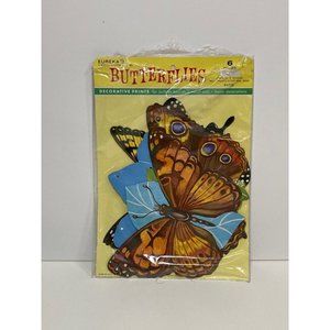 5 Vintage Butterfly Die Cuts Eureka Butterflies 84712 Decorative Prints